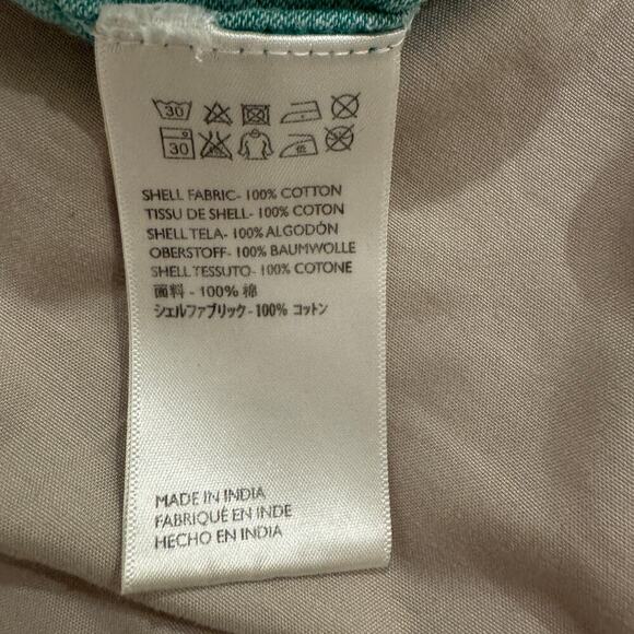 Cleobella Jade Jumpsuit Teal Navy White Striped Off the Shoulder Wide Leg Small - Picture 8 of 13